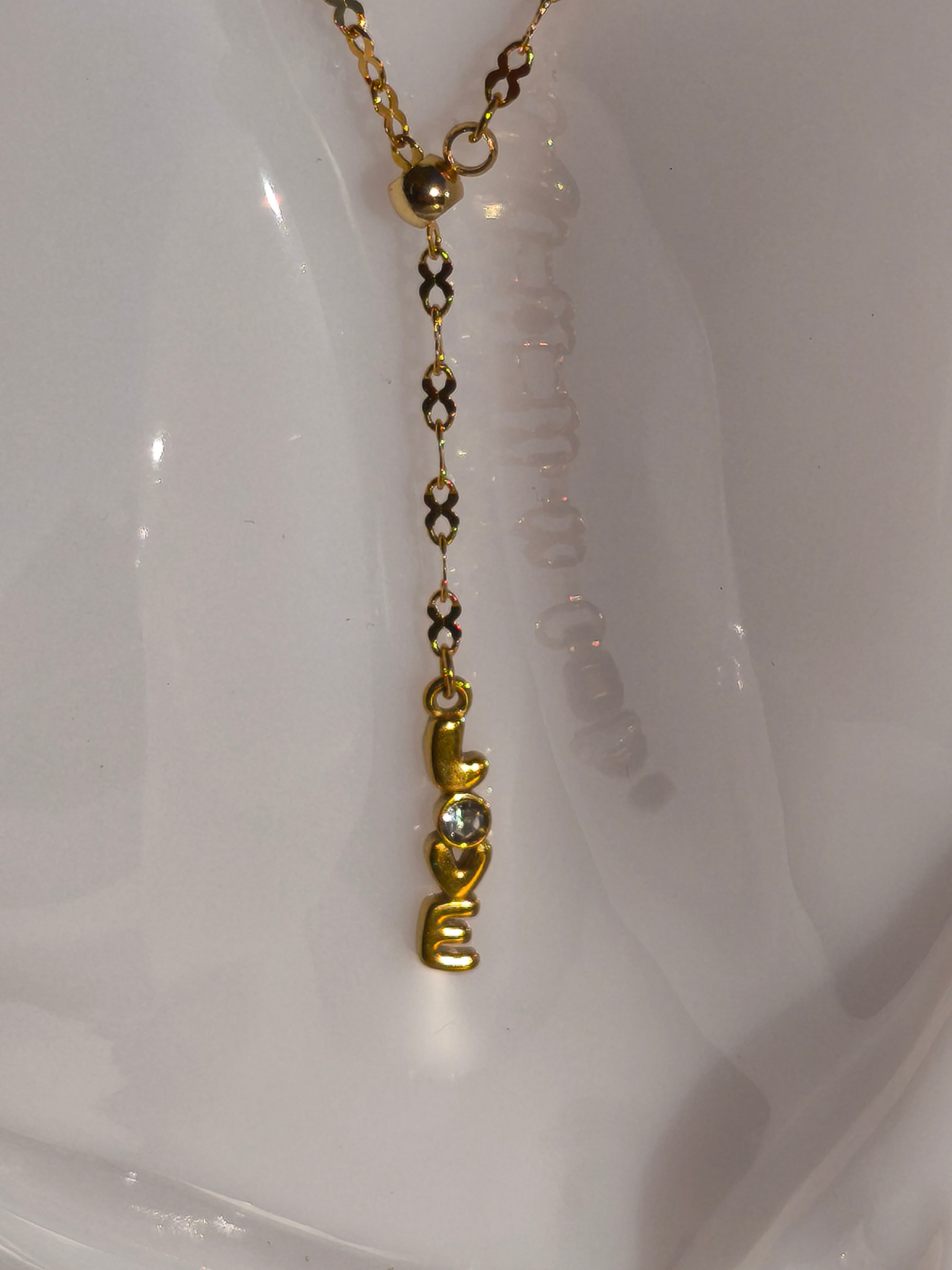 Collier Angélie lasso "Love"