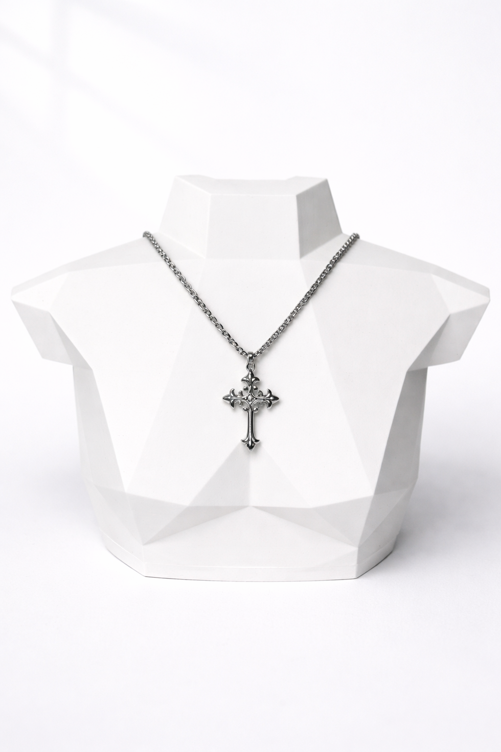 Collier Zeus Croix Dorée Femme - Pendentif Élégant en Acier Inoxydable